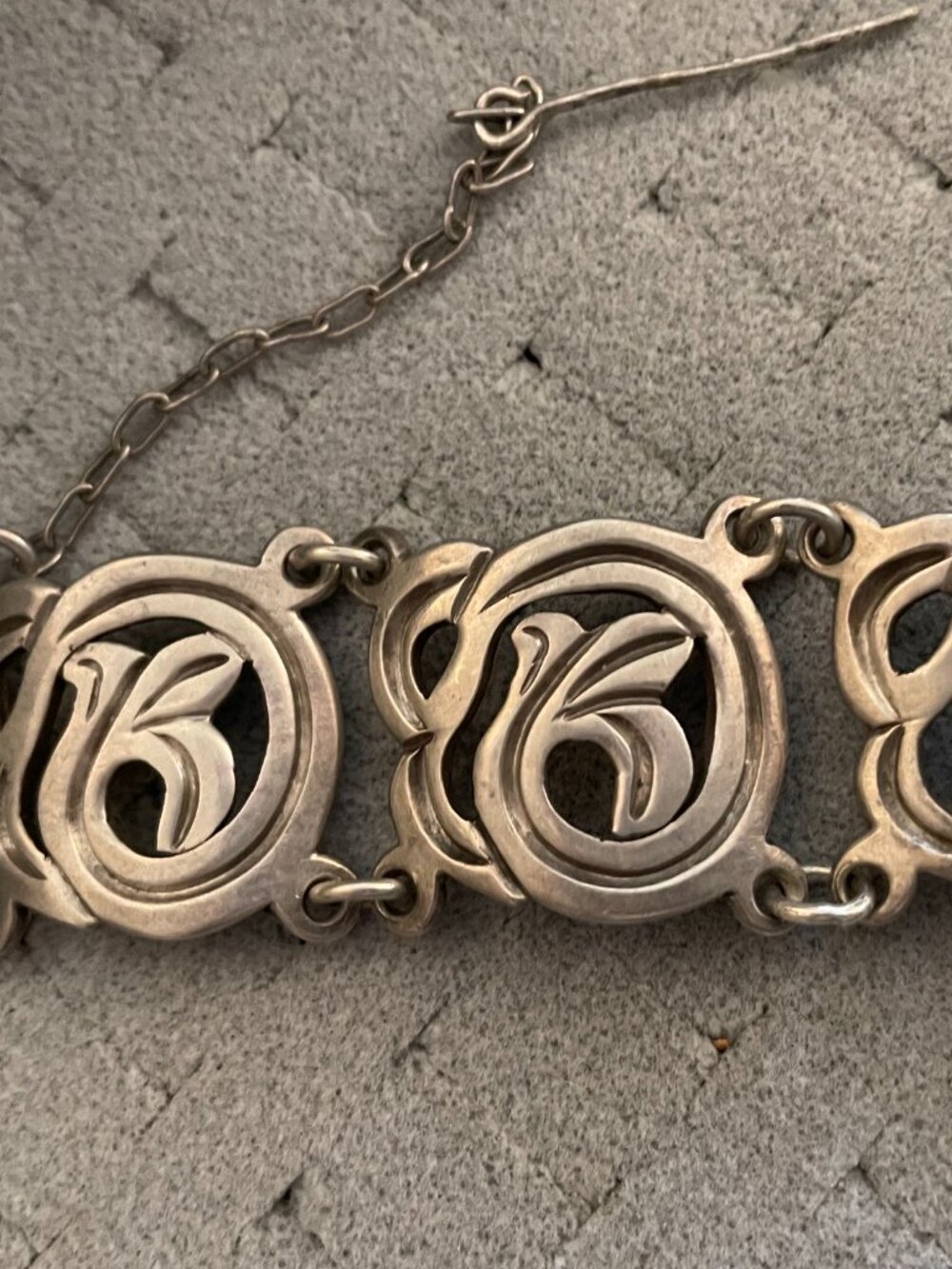 Vintage Sterling Silver Bracelet Taxco 980 62 grams RARE 7" 1930-40s 98% Silver - Picture 6 of 13